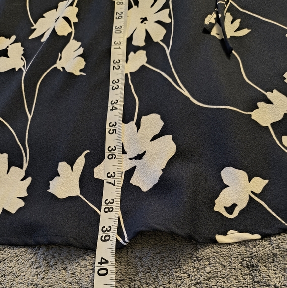 Brooks Brother Woman's Sleeveless Floral Print Blue White Dress Plus Size 16 - Picture 9 of 11